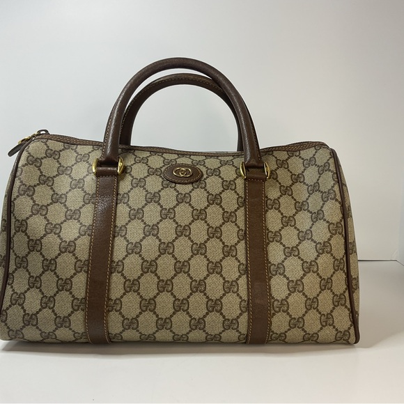 Authentic Gucci Interlocking GG Monogram Boston Doctor Satchel - Picture 5 of 7